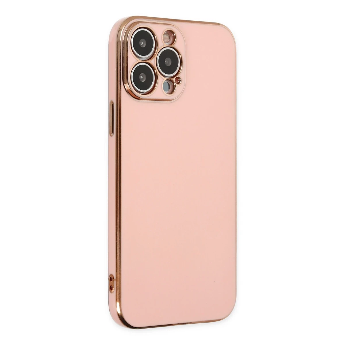 Apple iPhone 14 Pro Max Kılıf Volet Silikon - Pembe