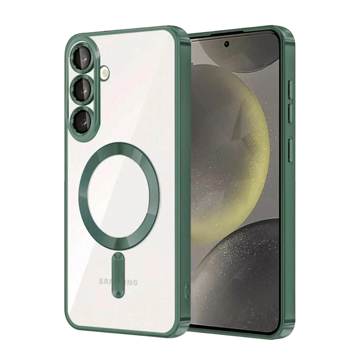 Samsung Galaxy A27 5G Kross Magneticsafe Kapak - Koyu Yeşil