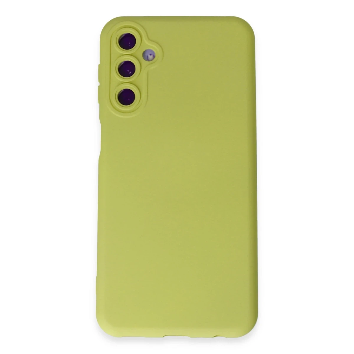 Samsung Galaxy M34 5G Kılıf Nano içi Kadife Silikon - Sarı