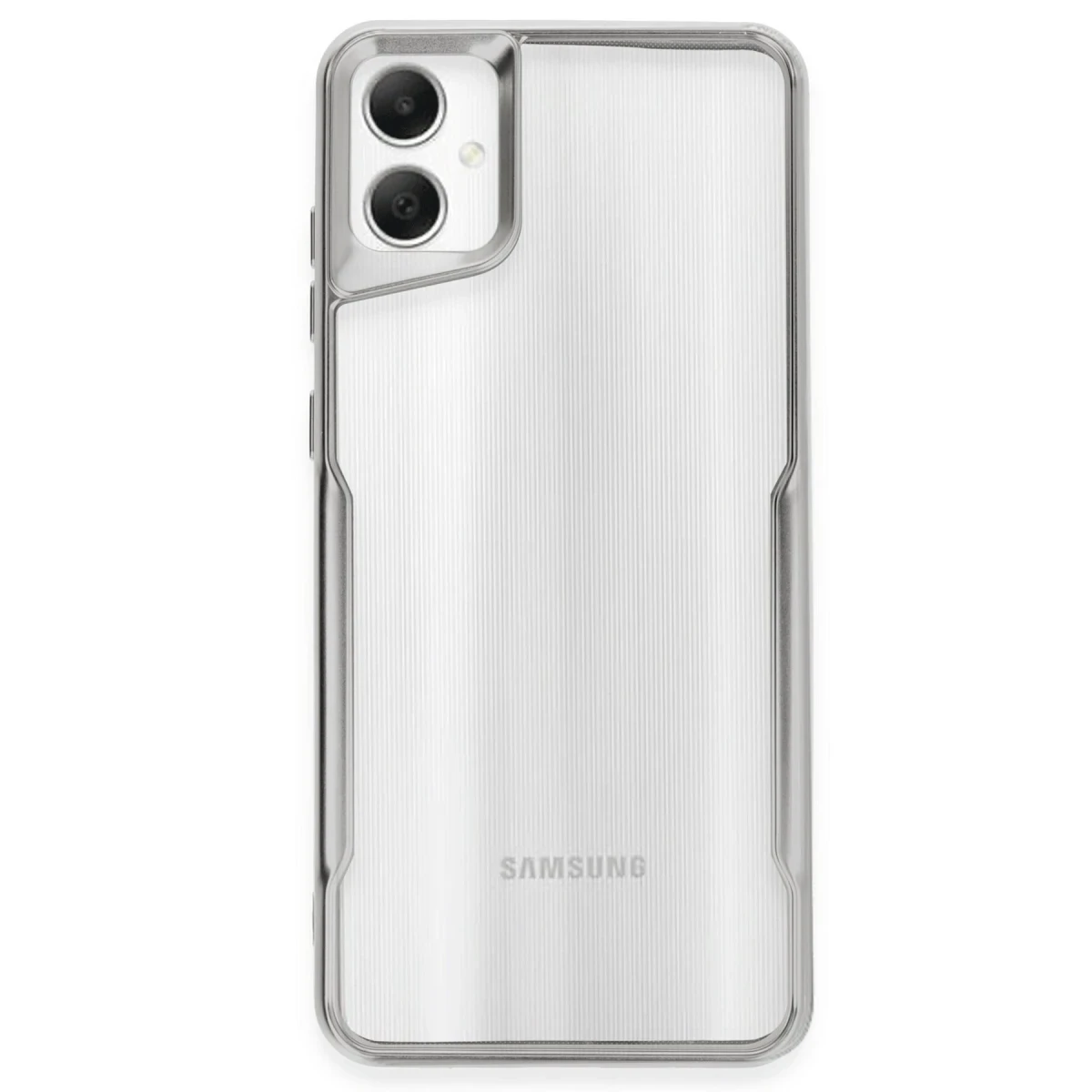 Samsung Galaxy A05 Kılıf Boyi Silikon Kapak - Gümüş