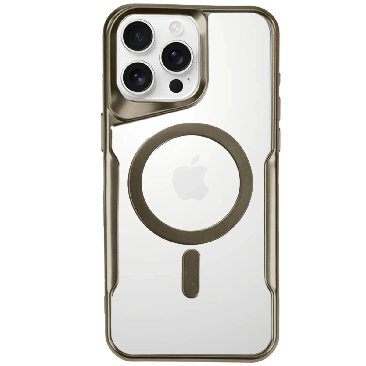 Apple iPhone 16 Pro Kılıf Boyi Magsafe Silikon Kapak - Desert