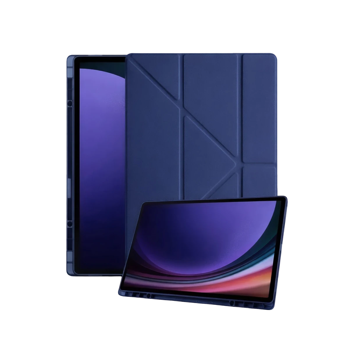 Samsung Galaxy X930 Tab S11 Ultra 14.6 Kalemlikli Mars Tablet Kılıfı - Lacivert