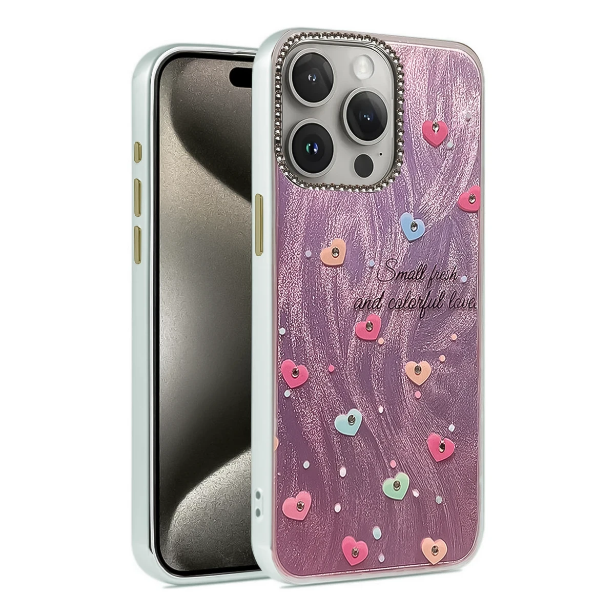 Apple iPhone 14 Pro Kılıf Blade Aynalı Desenli Kapak - Desen 8