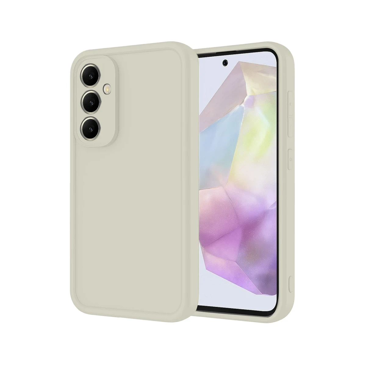 Samsung Galaxy A56 Kılıf Viera Silikon - Krem