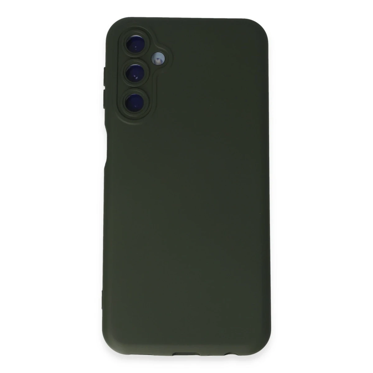 Samsung Galaxy M14 5G Kılıf Nano içi Kadife Silikon - Koyu Yeşil