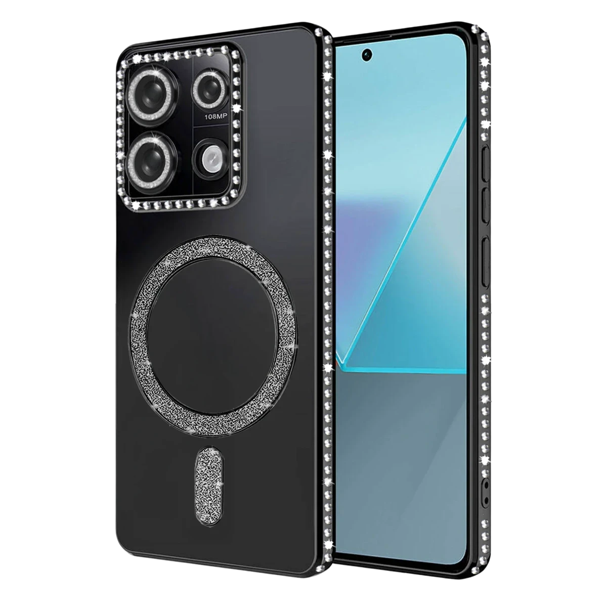 Xiaomi Redmi 13C Joke Simli Magneticsafe Kılıf - Siyah