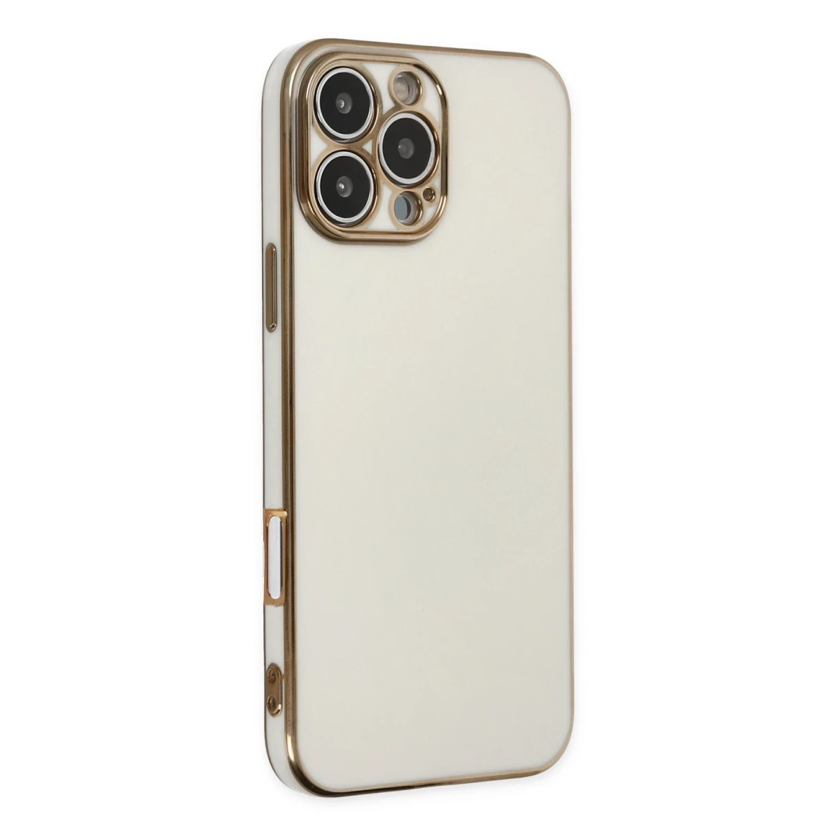 Apple iPhone 16 Pro Kılıf Volet Silikon - Beyaz