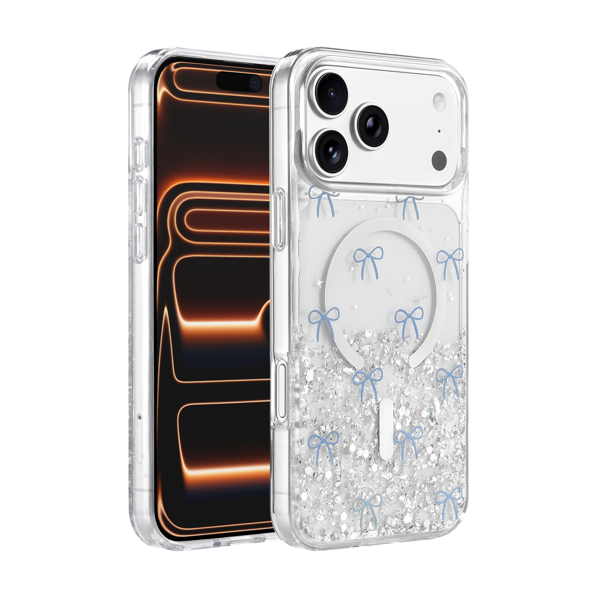 Onegif Apple iPhone 17 Pro Max/18 Pro Max Misk Simli Magsafe Kapak - Desen 3