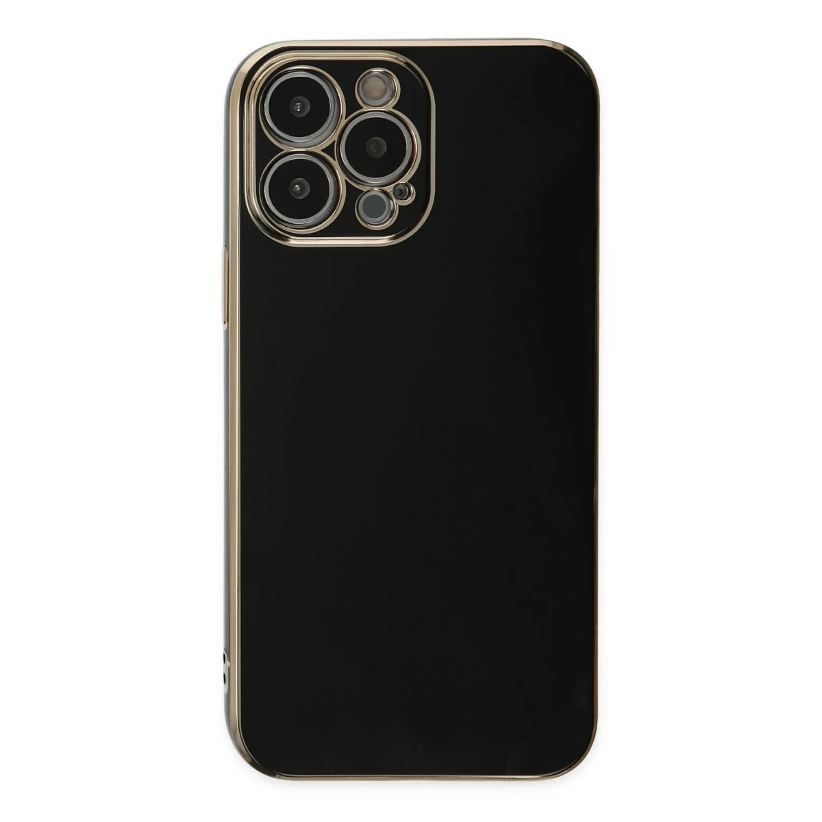 Apple iPhone 15 Pro Max Kılıf Volet Silikon - Siyah