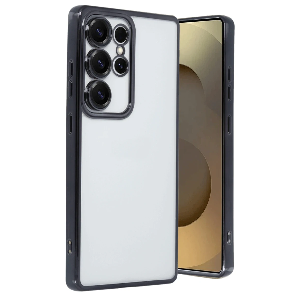 Samsung Galaxy S25 Ultra Kılıf Razer Lensli Silikon - Siyah