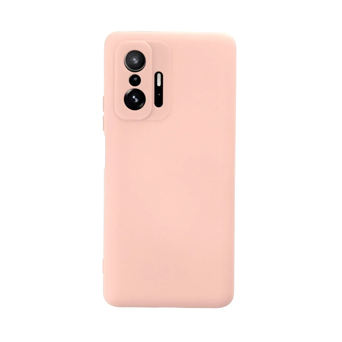 Xiaomi Mi 11T Pro Kılıf Nano içi Kadife Silikon - Pudra