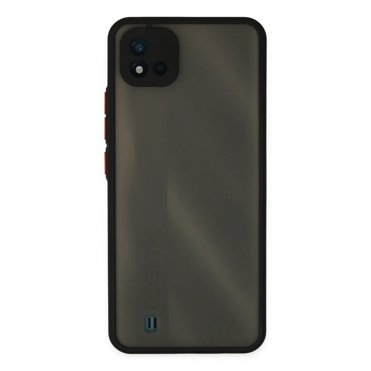 Realme C11 2021 Kılıf Montreal Silikon Kapak - Siyah