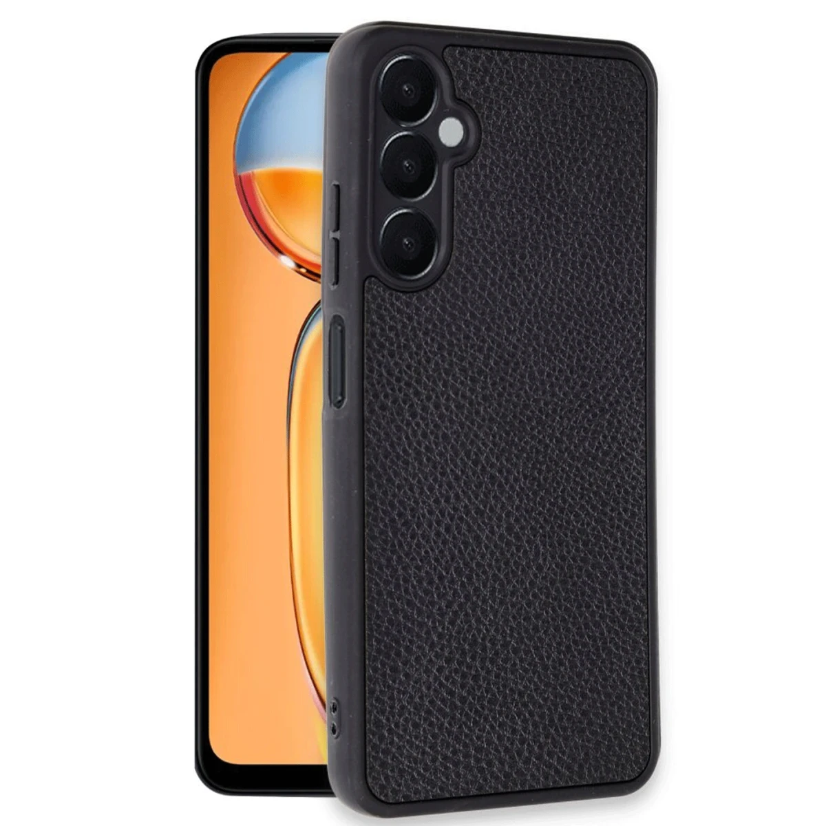 Samsung Galaxy A36 Kılıf Aras Deri Kapak - Siyah