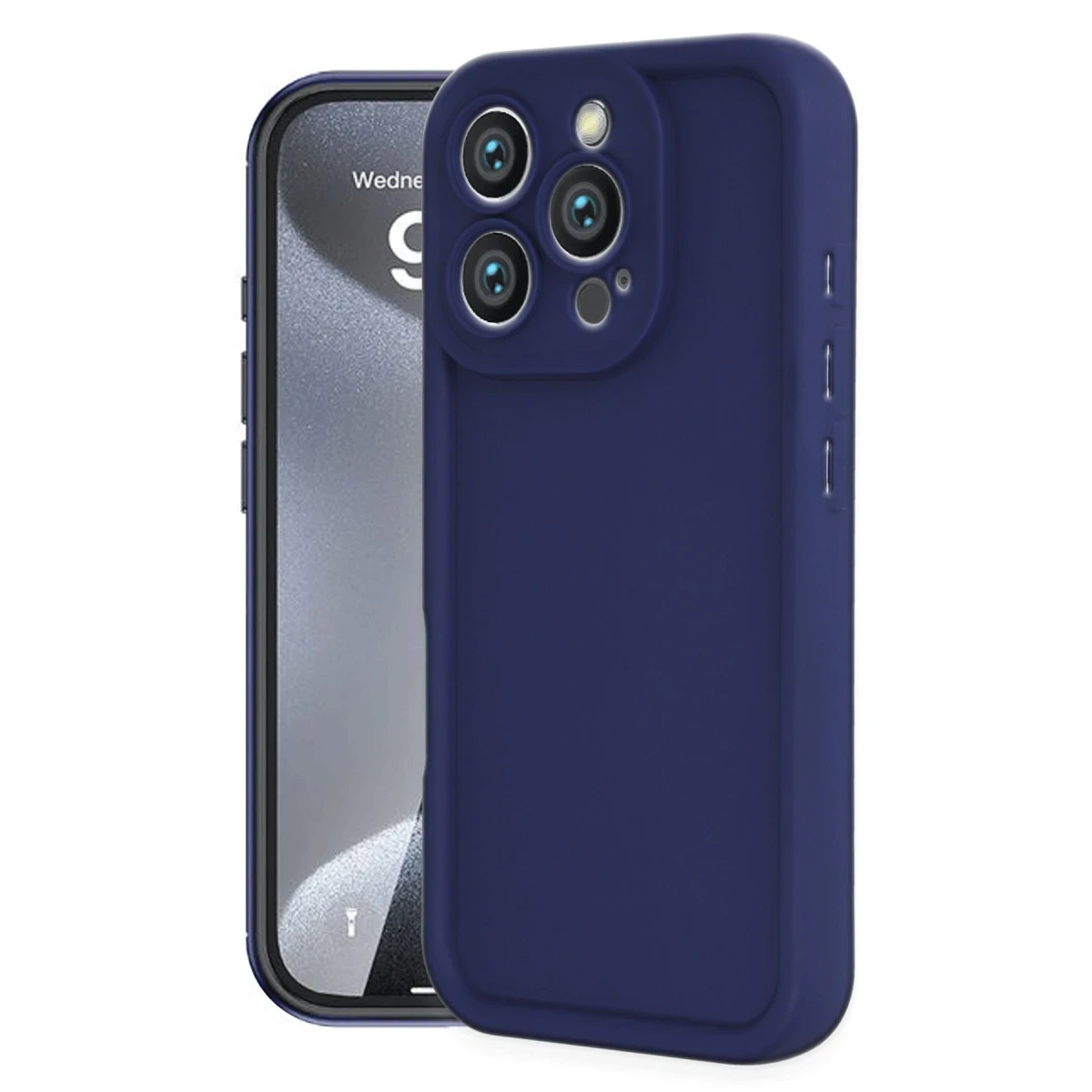 Apple iPhone 16 Pro Max Kılıf Viera Silikon - Lacivert