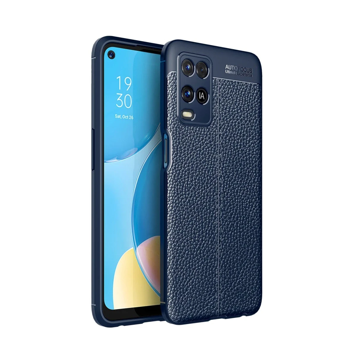 Oppo A54 4G Kılıf Auto Focus Kapak - Lacivert