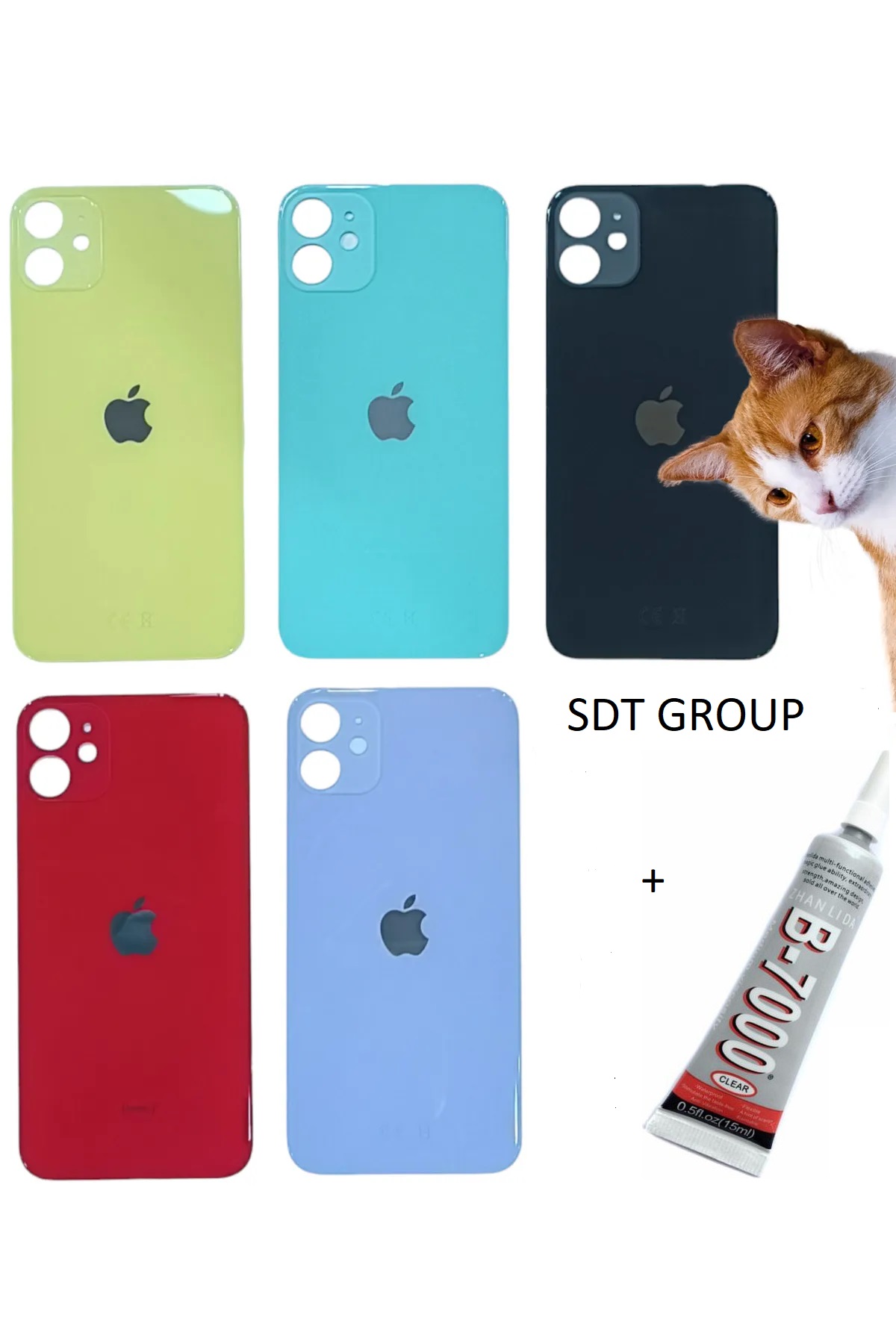iPhone 11 Arka Batarya Pil Kapağı MOR  (B7000 15 M