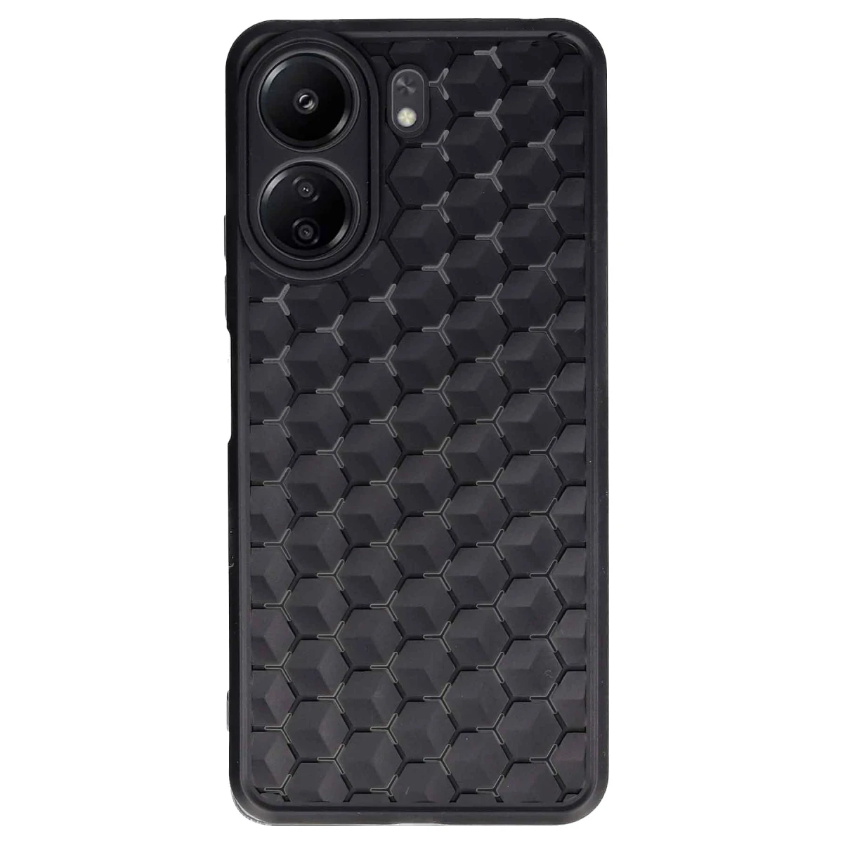 Xiaomi Redmi 13C Kılıf Petek Silikon Kapak - Siyah