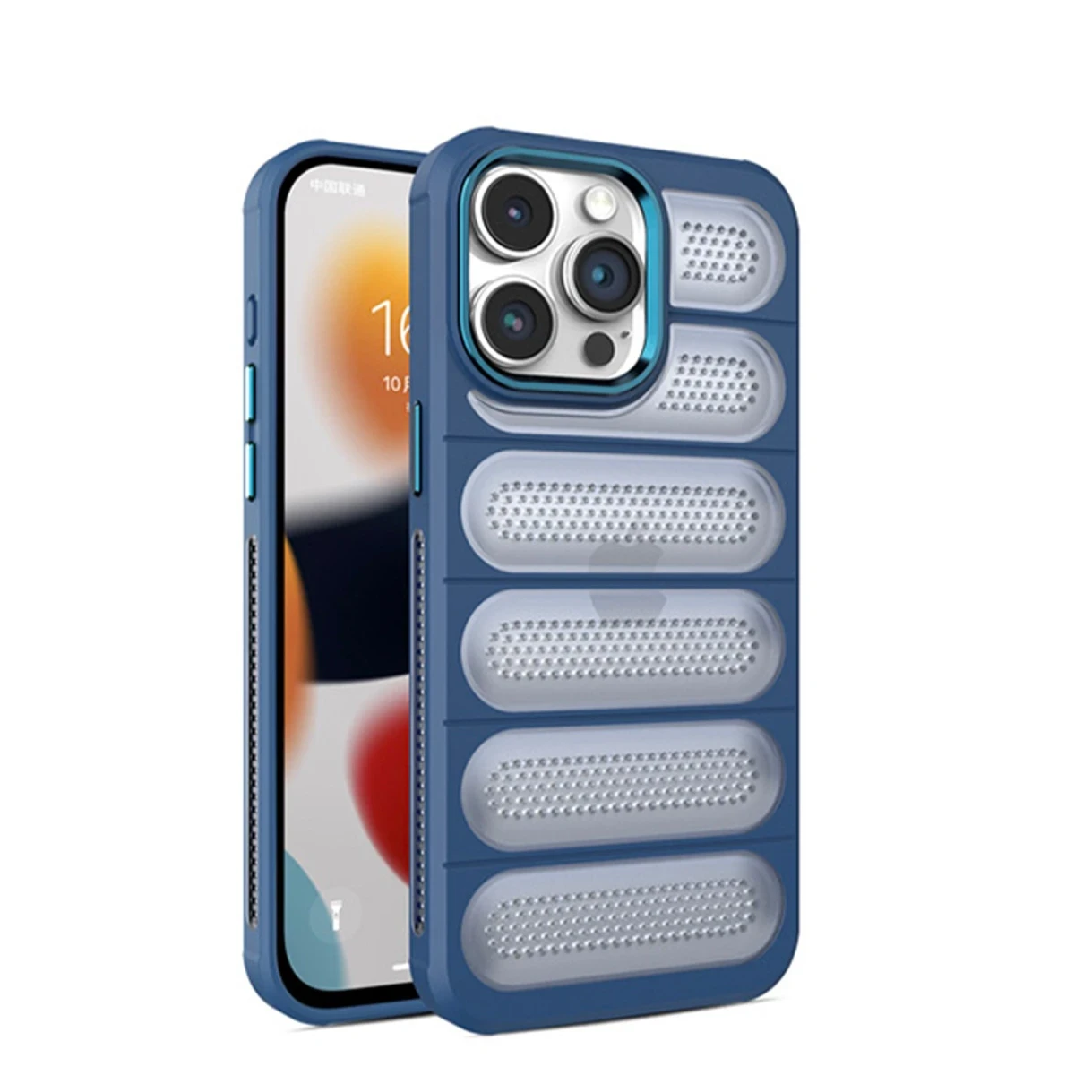 Apple iPhone 14 Pro Kılıf Airmax Silikon Kapak - Lacivert