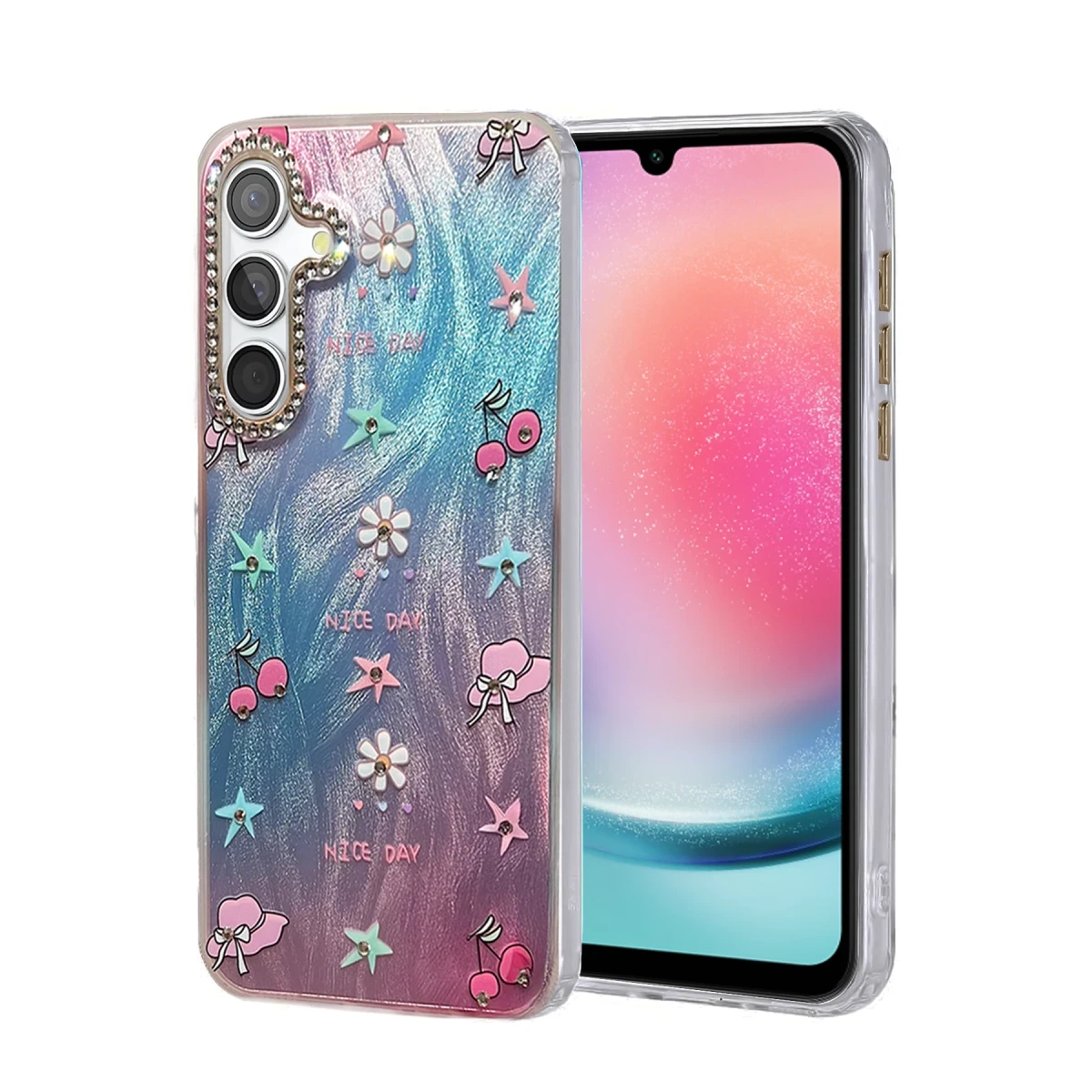 Samsung Galaxy A24 4G Kılıf Blade Aynalı Desenli Kapak - Desen 4