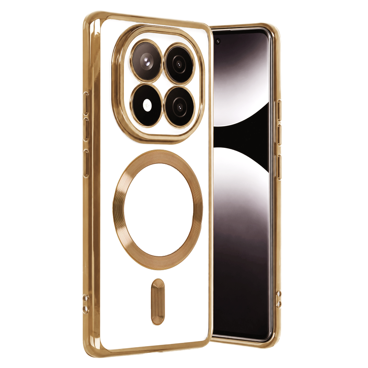 Xiaomi Redmi Note 15 Pro 5G Kross Magneticsafe Kapak - Gold