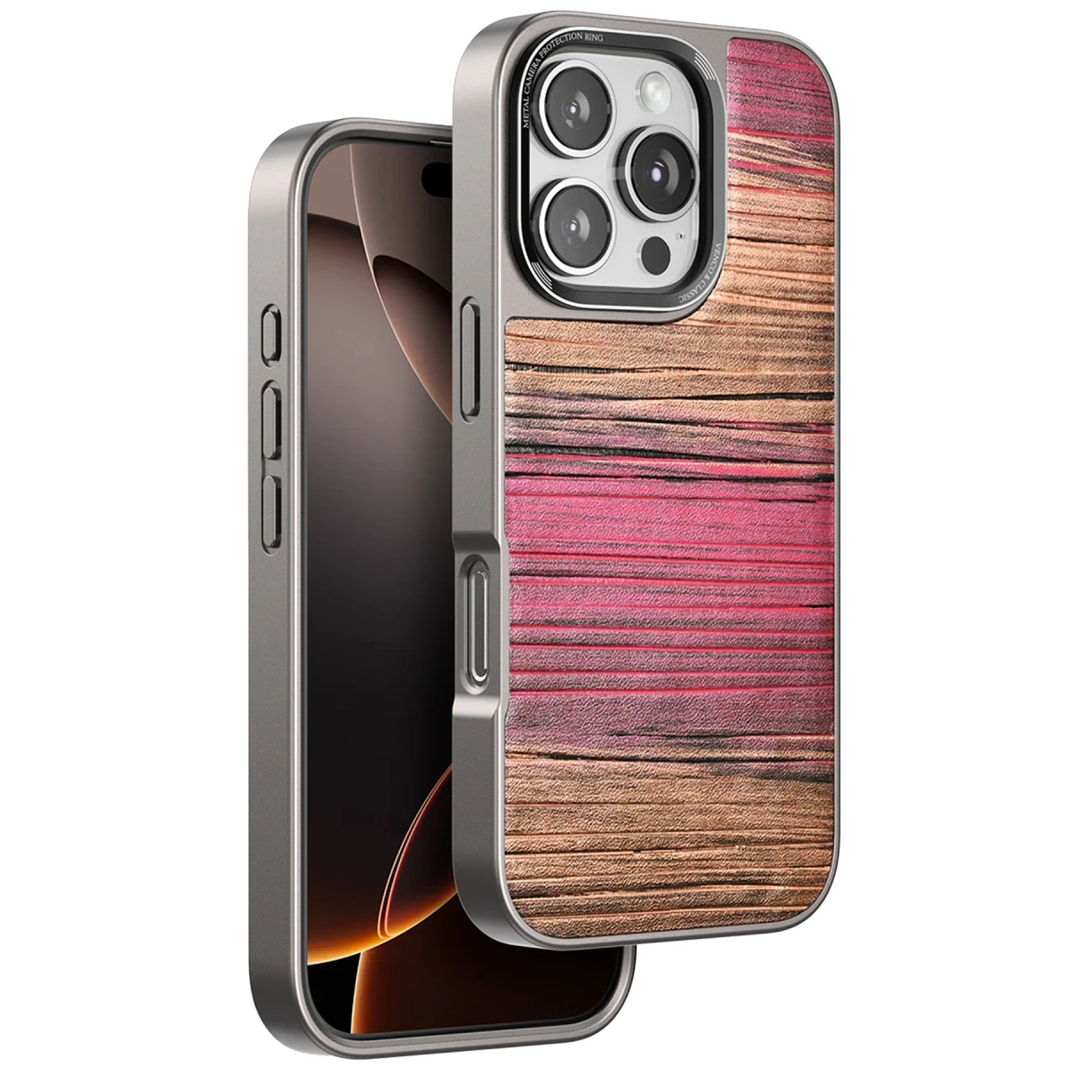 Venco Apple iPhone 16 Pro Max Wave Kapak - Pembe