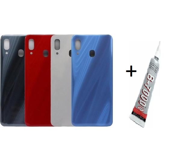 SAMSUNG A30S Arka Batarya Pil Kapağı SİYAH (B7000