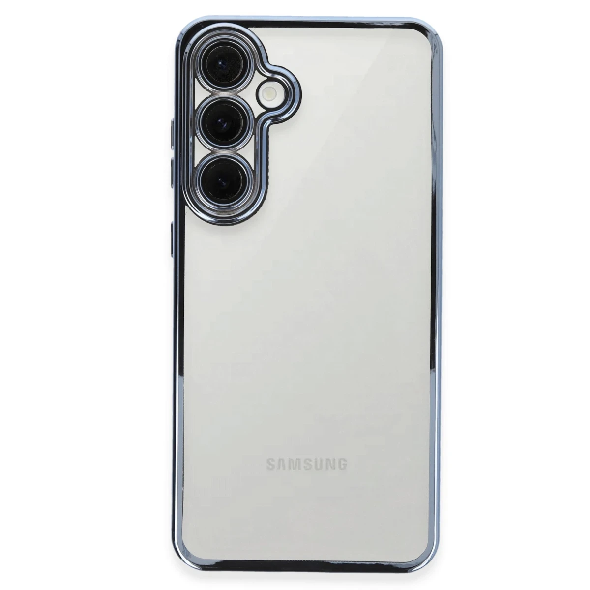 Samsung Galaxy S24 FE Kılıf Razer Lensli Silikon - Lacivert