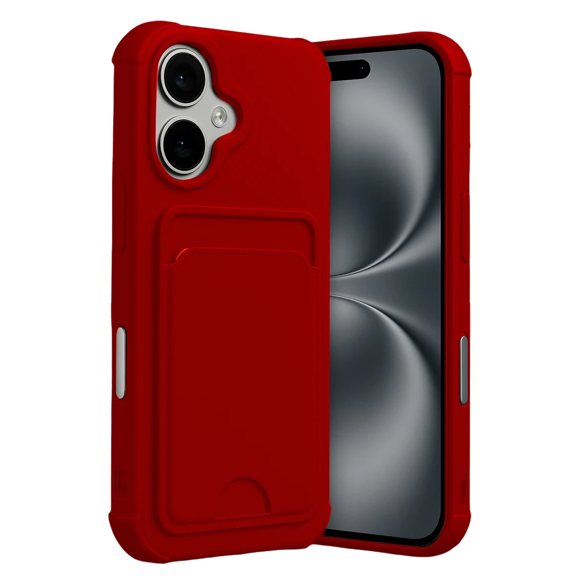 Apple iPhone 17 Kelvin Kartvizitli Silikon - Kırmızı