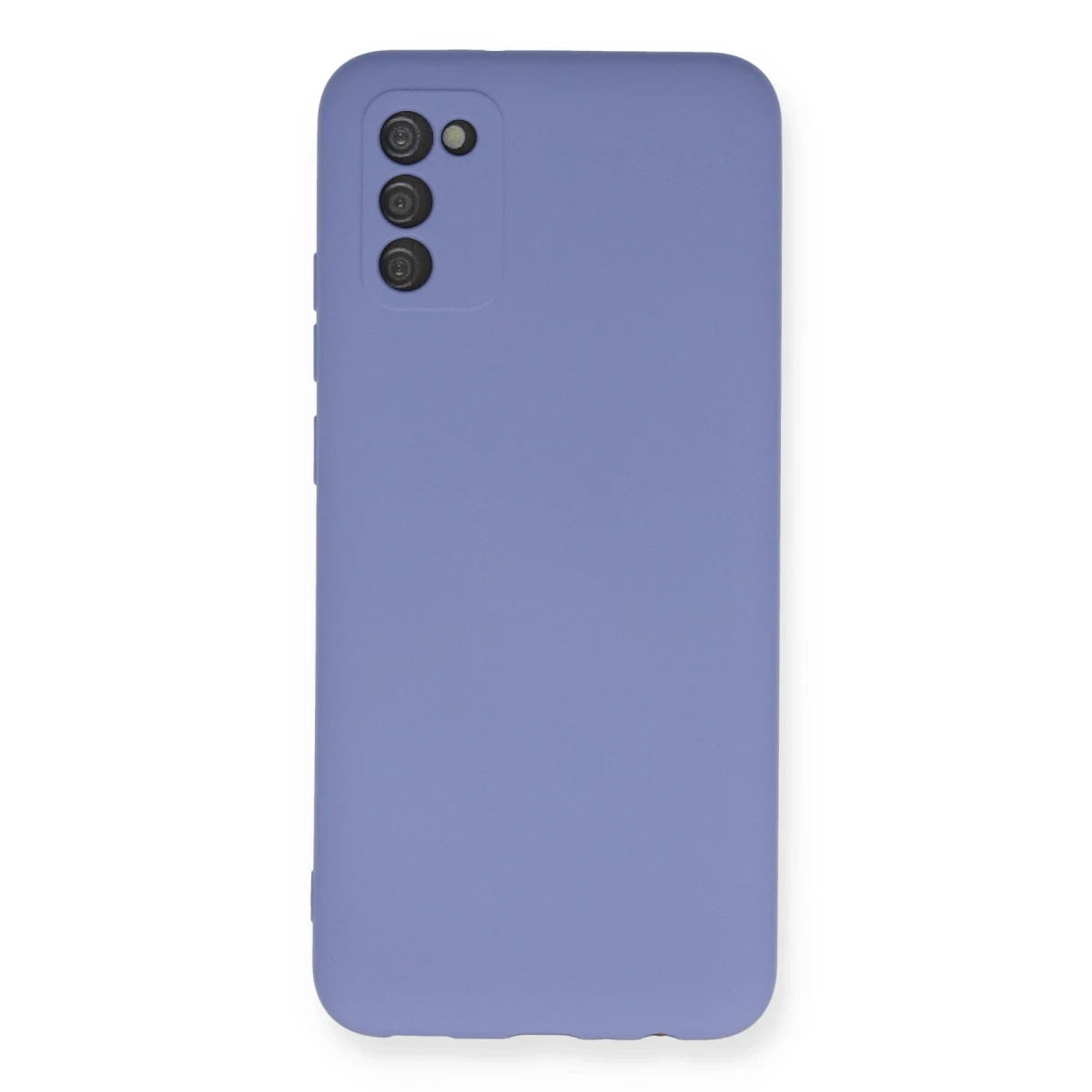 Samsung Galaxy A03S Kılıf Nano içi Kadife Silikon - Lila