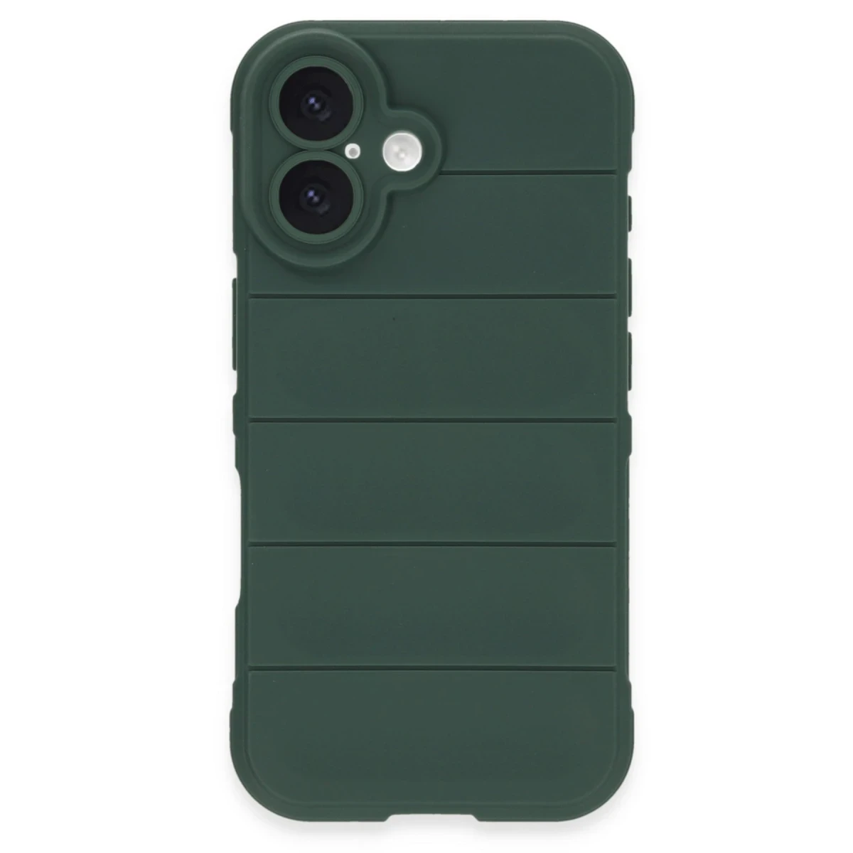 Apple iPhone 16 Plus Kılıf Optimum Silikon - Koyu Yeşil