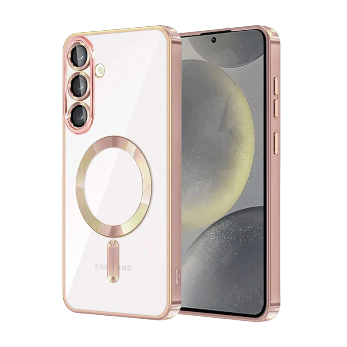Samsung Galaxy S25 FE Kross Magneticsafe Kapak - Rose