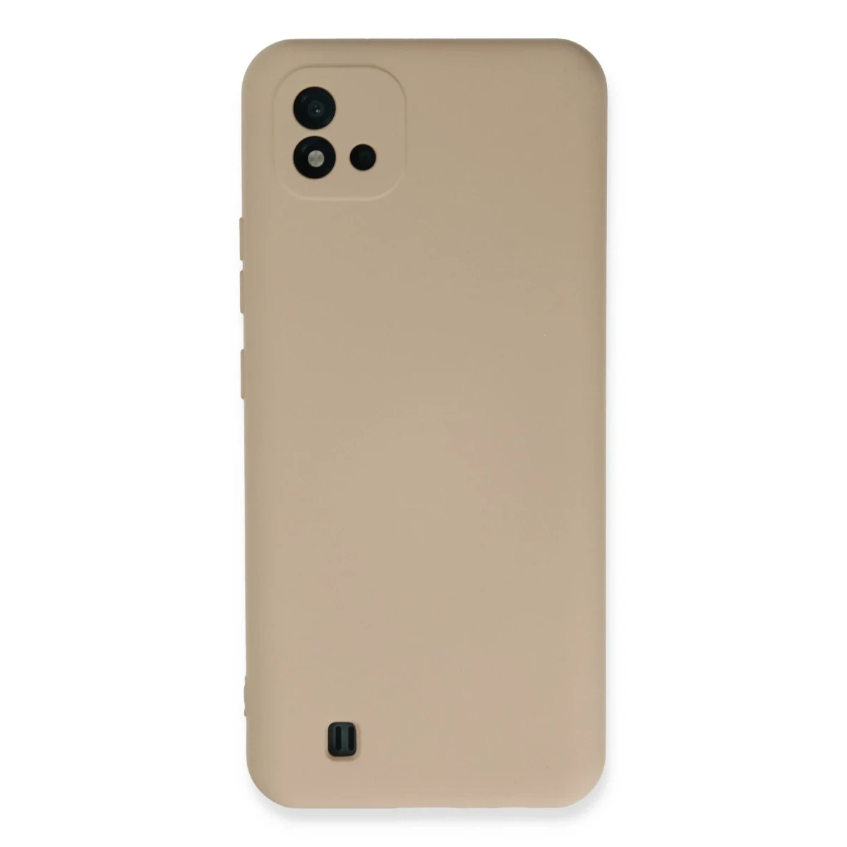 Realme C11 2021 Kılıf Nano içi Kadife Silikon - Pudra