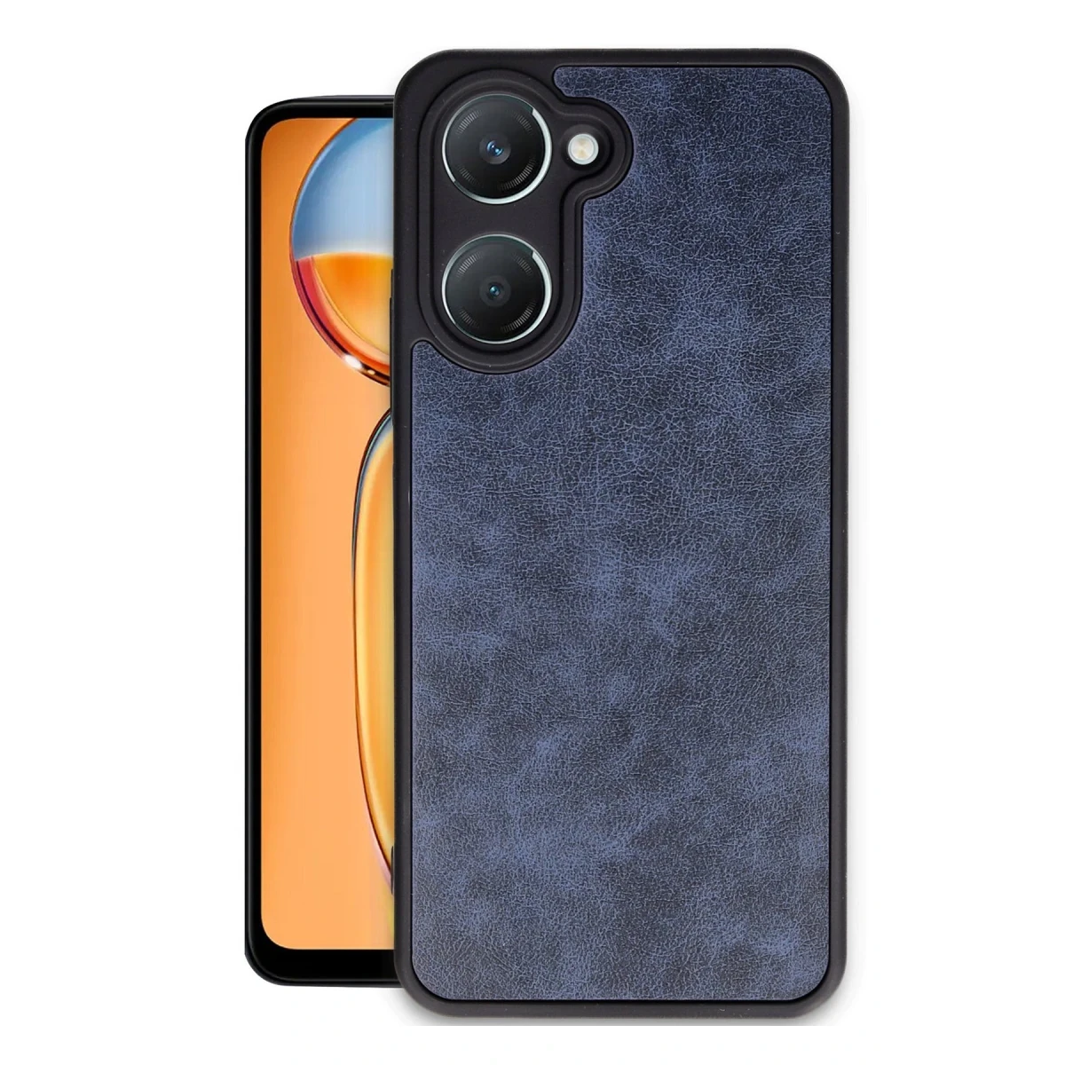 Vivo Y18 Kılıf Aras Deri Kapak - Lacivert