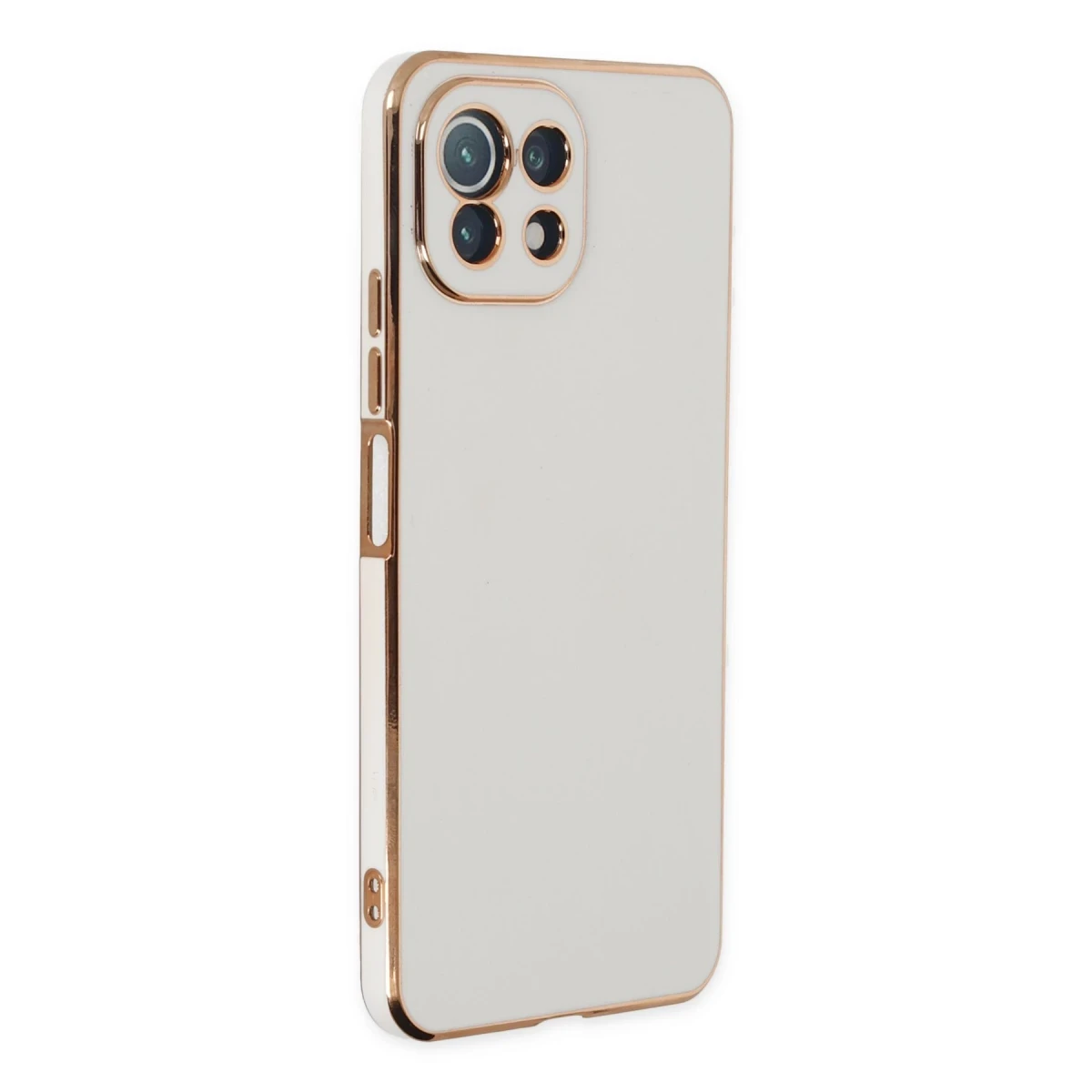 Xiaomi Mİ 11 Lite Kılıf Volet Silikon - Beyaz