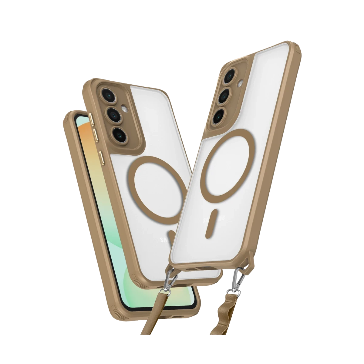 Samsung Galaxy S23 FE Kılıf Enka Magsafe Silikon Kılıf - Desert