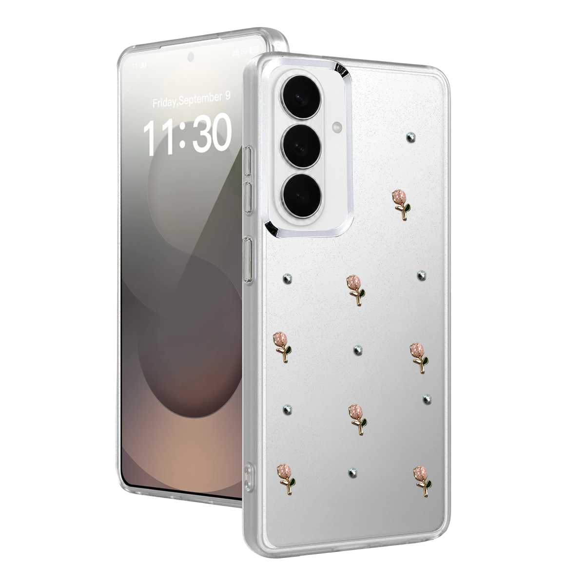 Samsung Galaxy S26 Plus Fiyonk Desenli Kapak - Desen 6
