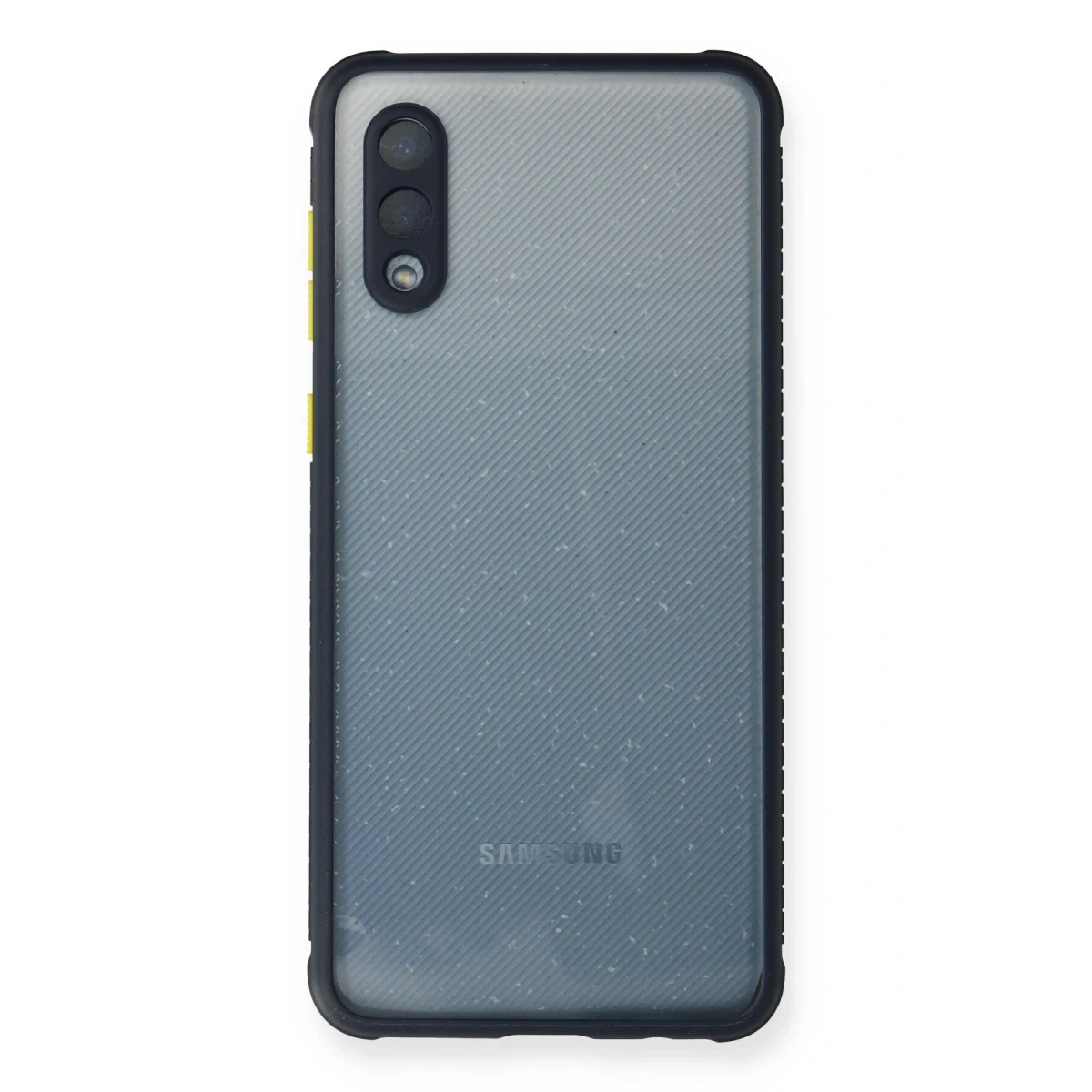 Samsung Galaxy A02 Kılıf Miami Şeffaf Silikon - Lacivert
