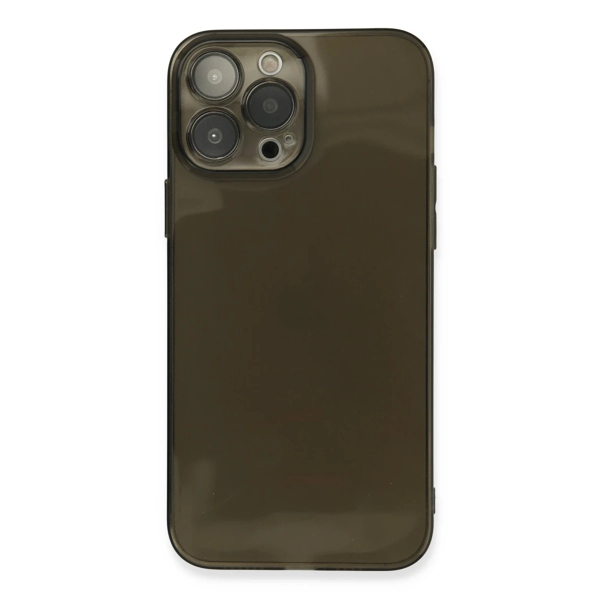 Apple iPhone 13 Pro Max Kılıf Fly Lens Silikon - Siyah