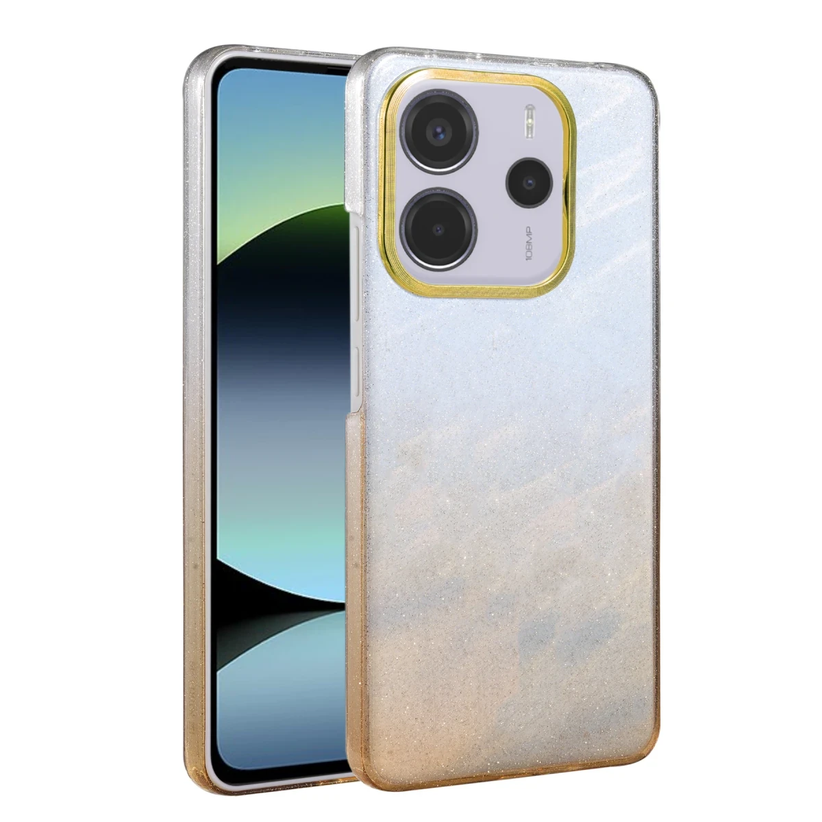 Xiaomi Redmi Note 14 4G Glossy Kapak - Çöl Titanyum