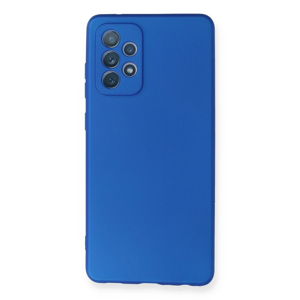 Samsung Galaxy A72 Kılıf First Silikon - Mavi