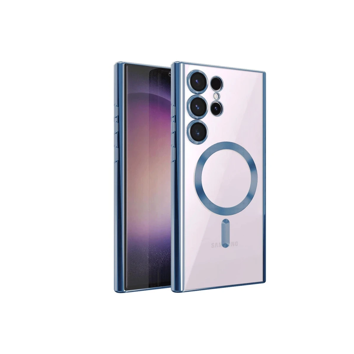 Samsung Galaxy S24 Ultra Kılıf Kross Magneticsafe Kapak - Sierra Blue