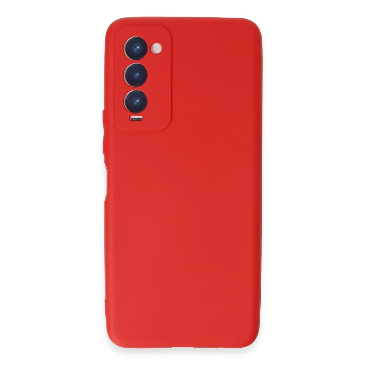 Tecno Camon 18 Kılıf First Silikon - Kırmızı