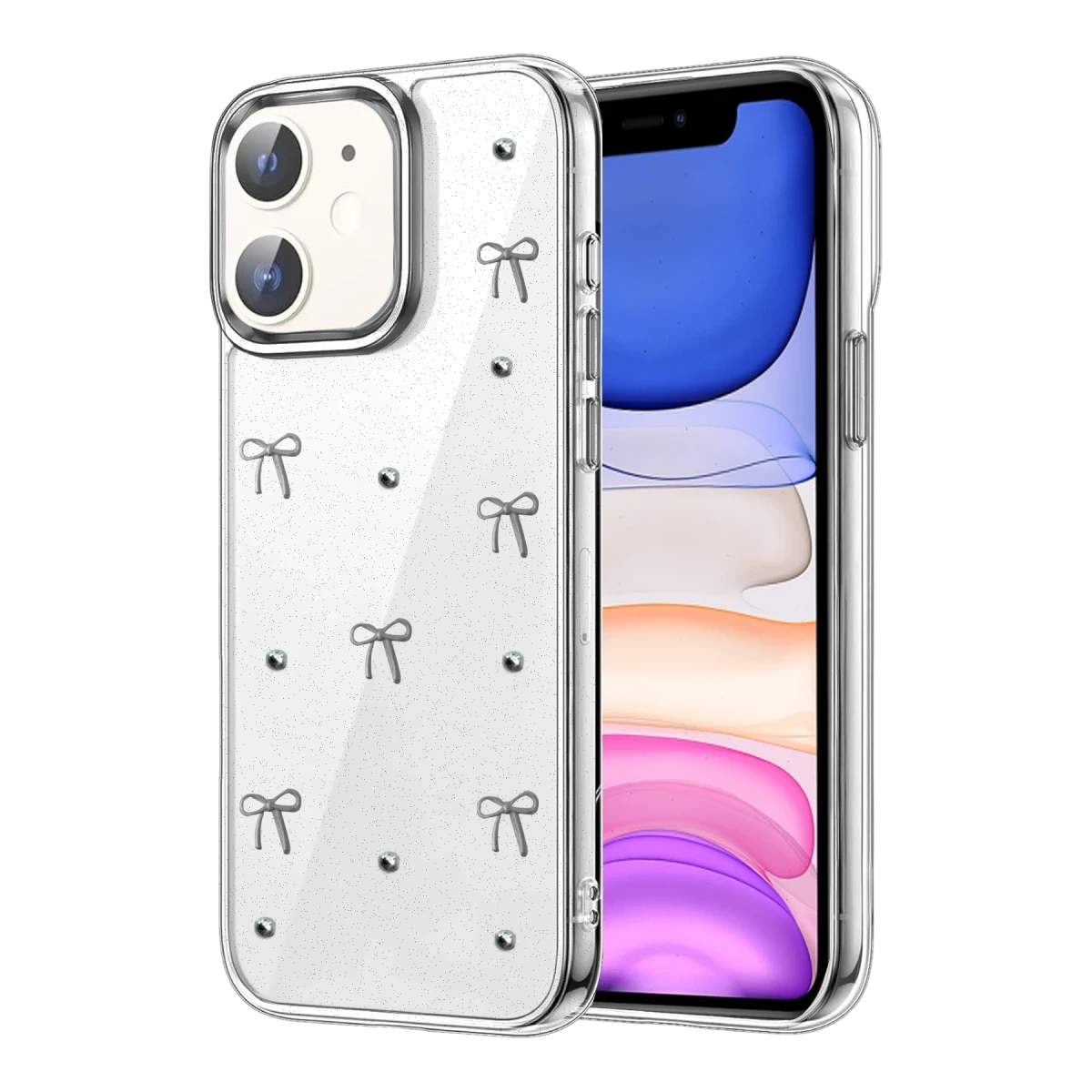 Apple iPhone 12 Fiyonk Desenli Kapak - Desen 5