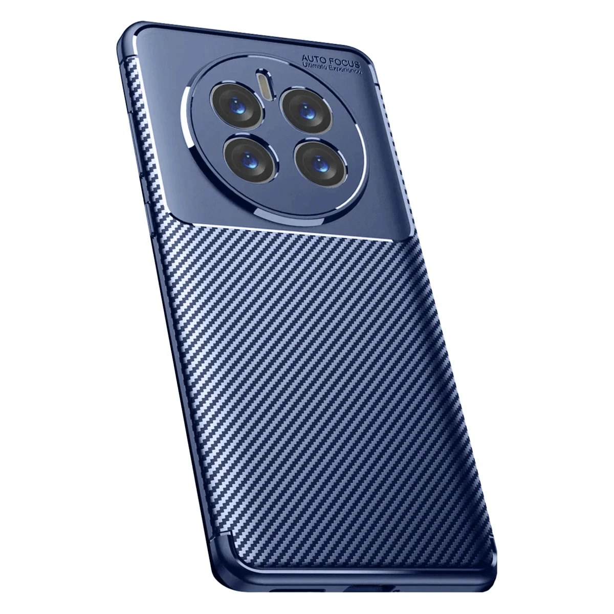 Realme 12 Pro Plus Kılıf Auto Focus Karbon Kapak - Lacivert