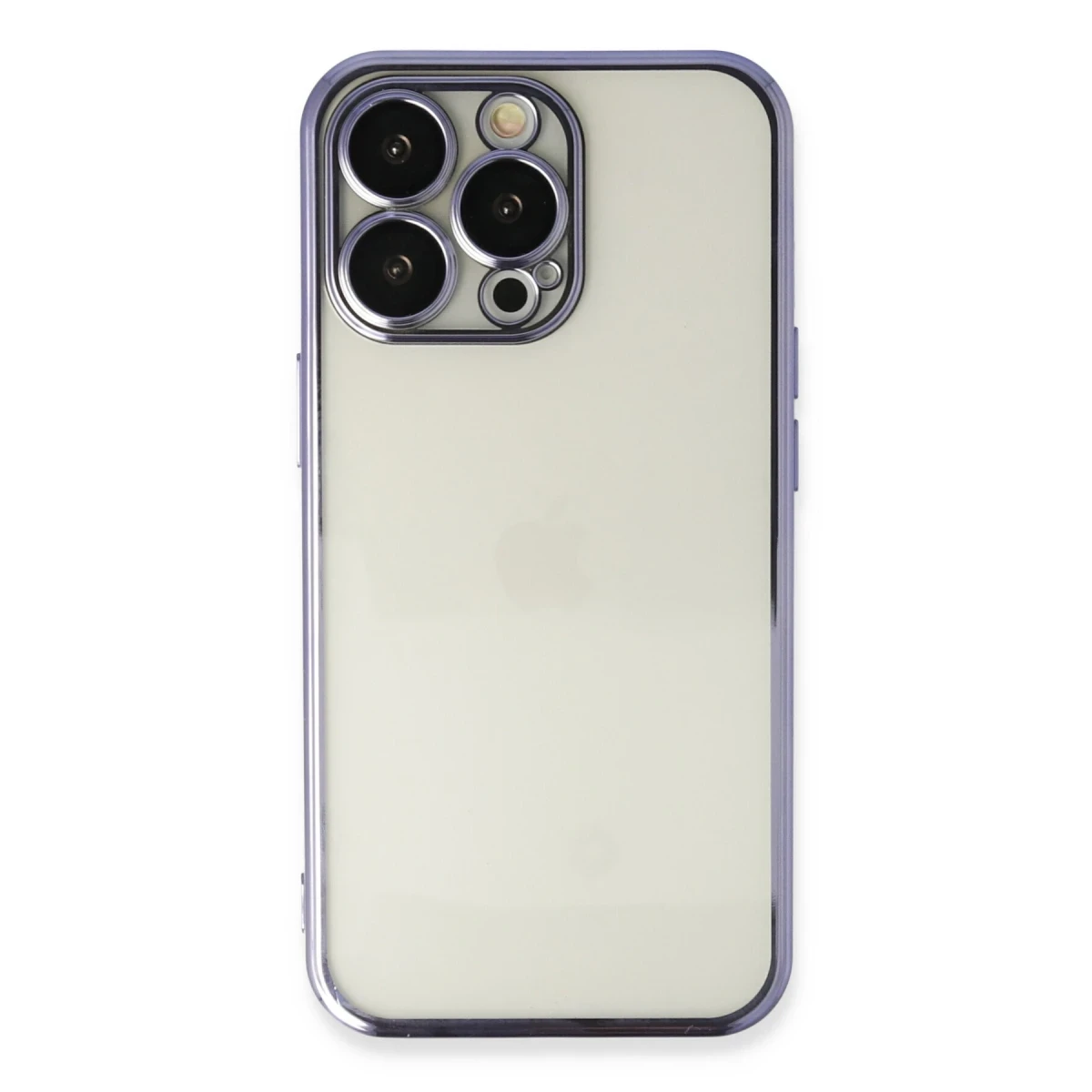 Apple iPhone 13 Pro Kılıf Razer Lensli Silikon - Mor