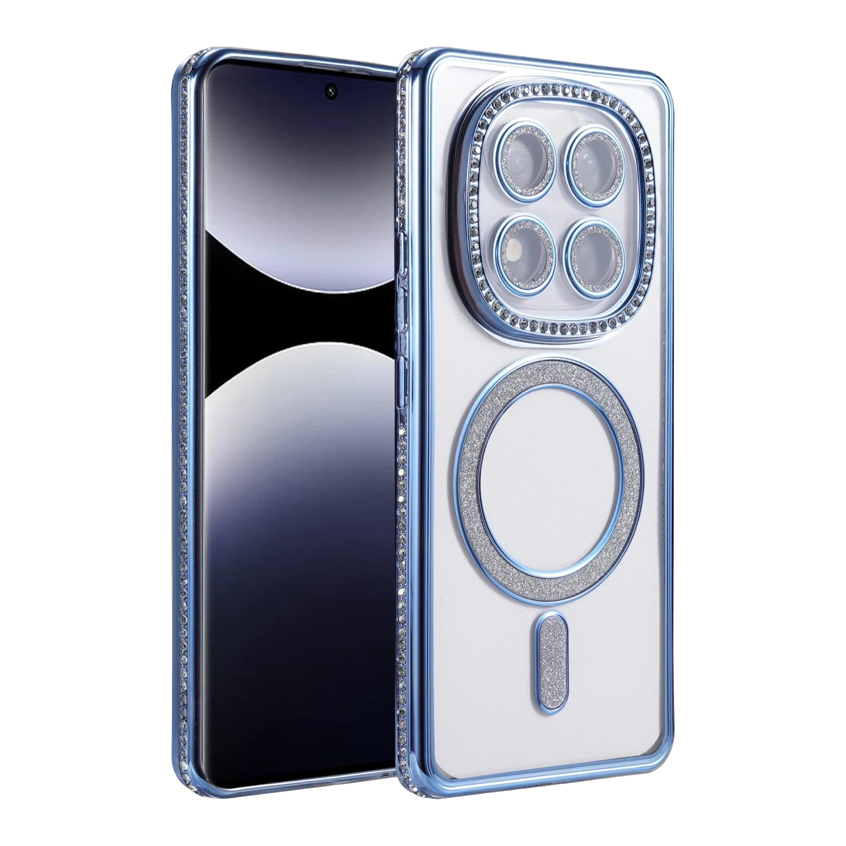 Xiaomi Redmi Note 14 Pro 5G Joke Simli Magneticsafe Kılıf - Mavi
