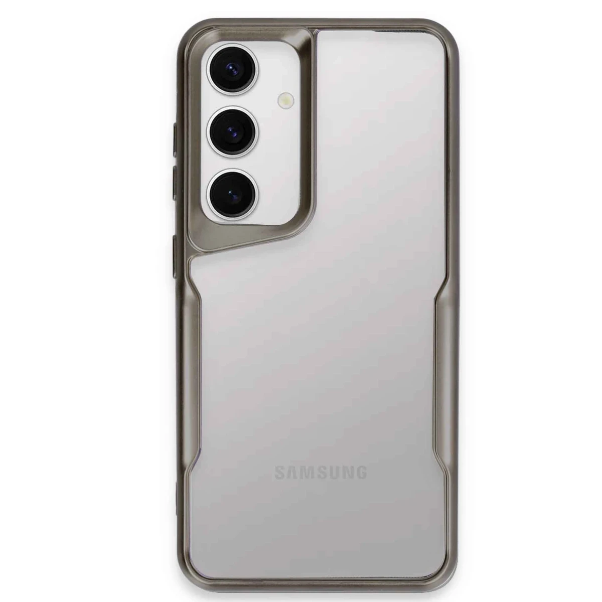 Samsung Galaxy S24 Kılıf Boyi Silikon Kapak - Titan Gri