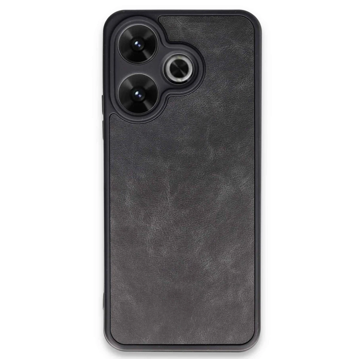 Xiaomi Redmi 13 4G Kılıf Aras Deri Kapak - Siyah