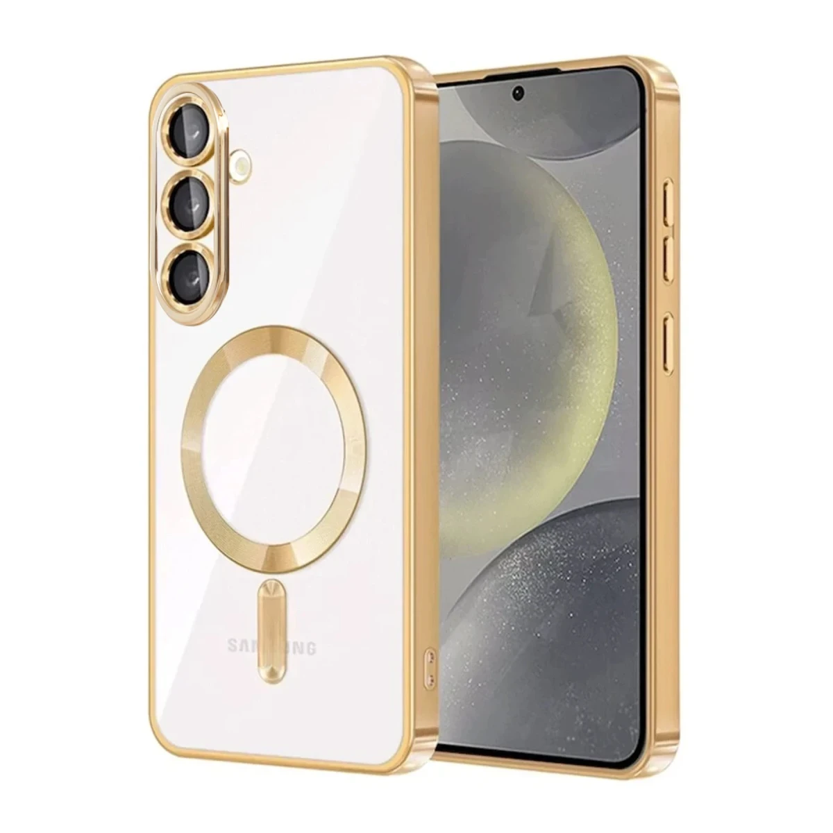 Samsung Galaxy A57 5G Kross Magneticsafe Kapak - Gold