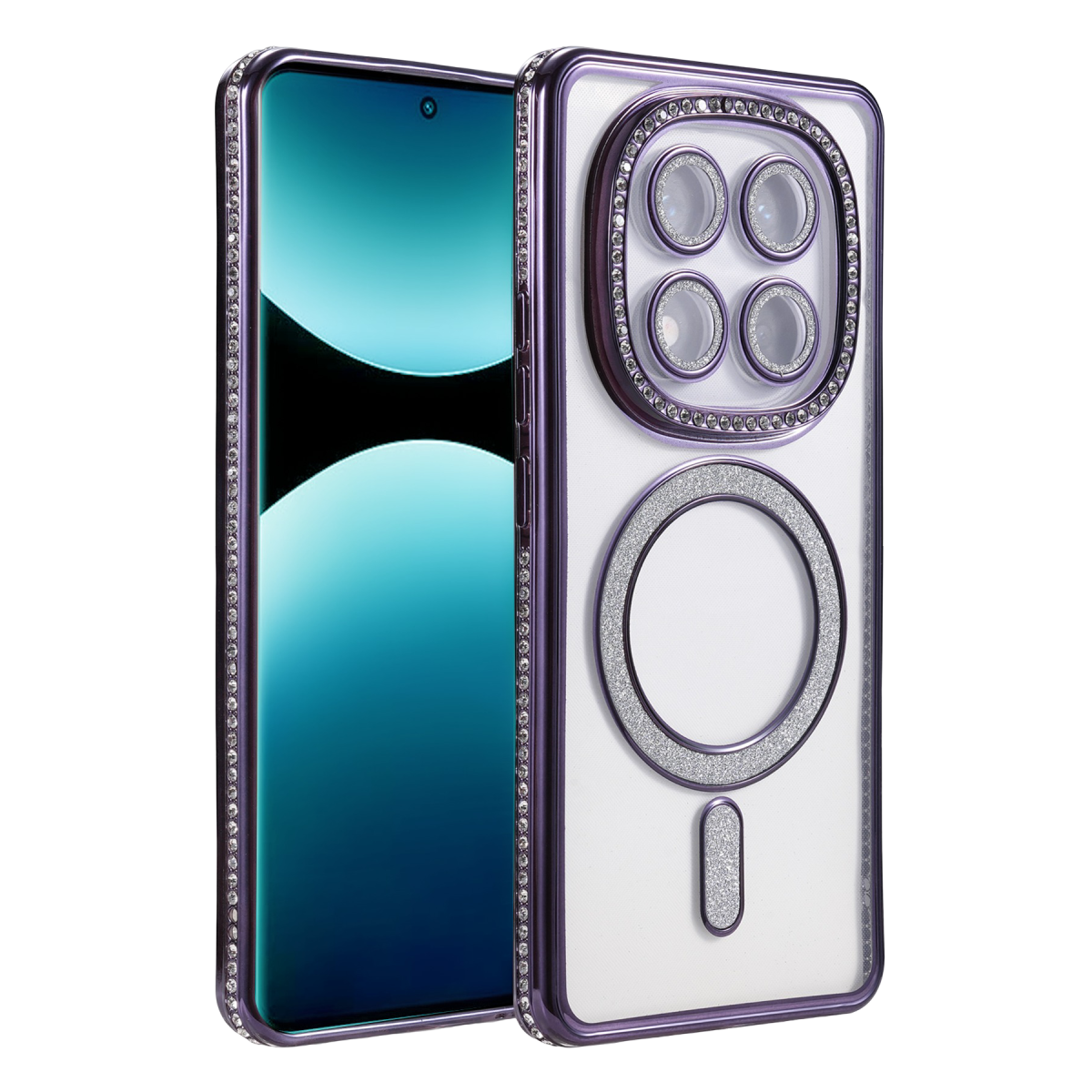 Xiaomi Redmi Note 15 Pro 5G Joke Simli Magneticsafe Kılıf - Derin Mor
